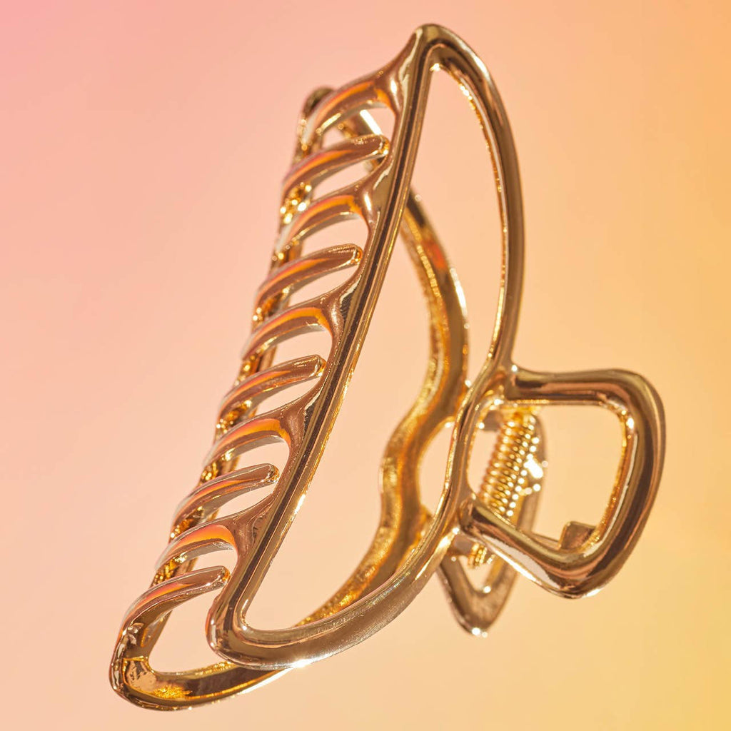KITSCH~Open Shape Claw Clip - Gold