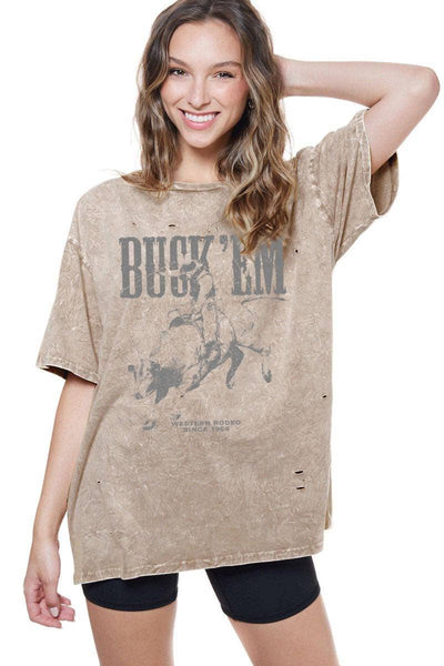 Buck 'Em Cowboy Tee
