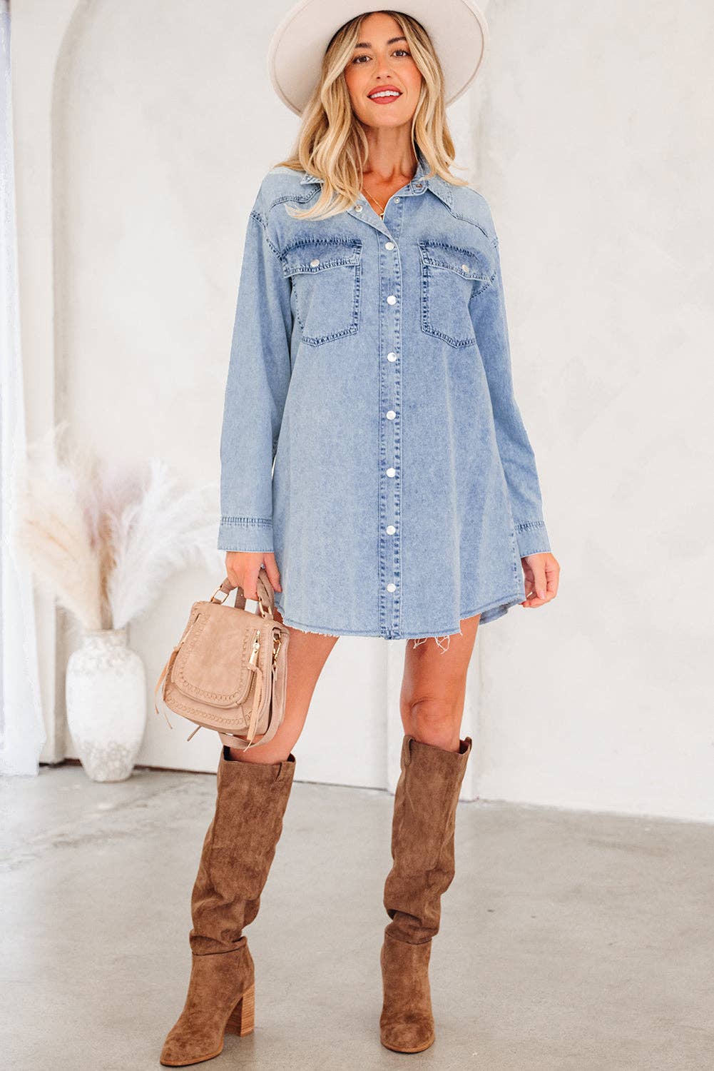 Denim Shirt Dress