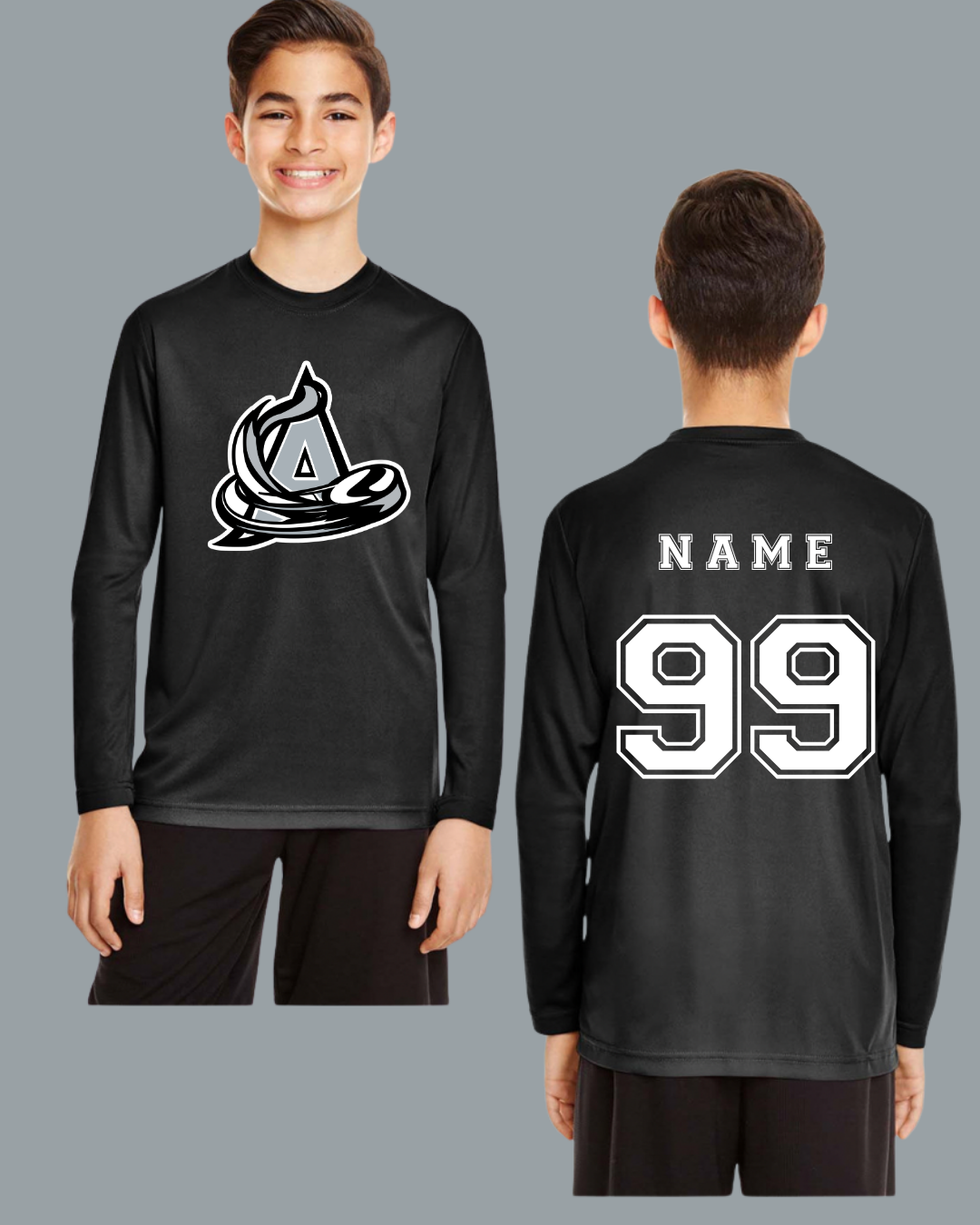 Avalanche Athletic Long Sleeve~Custom Name & Number