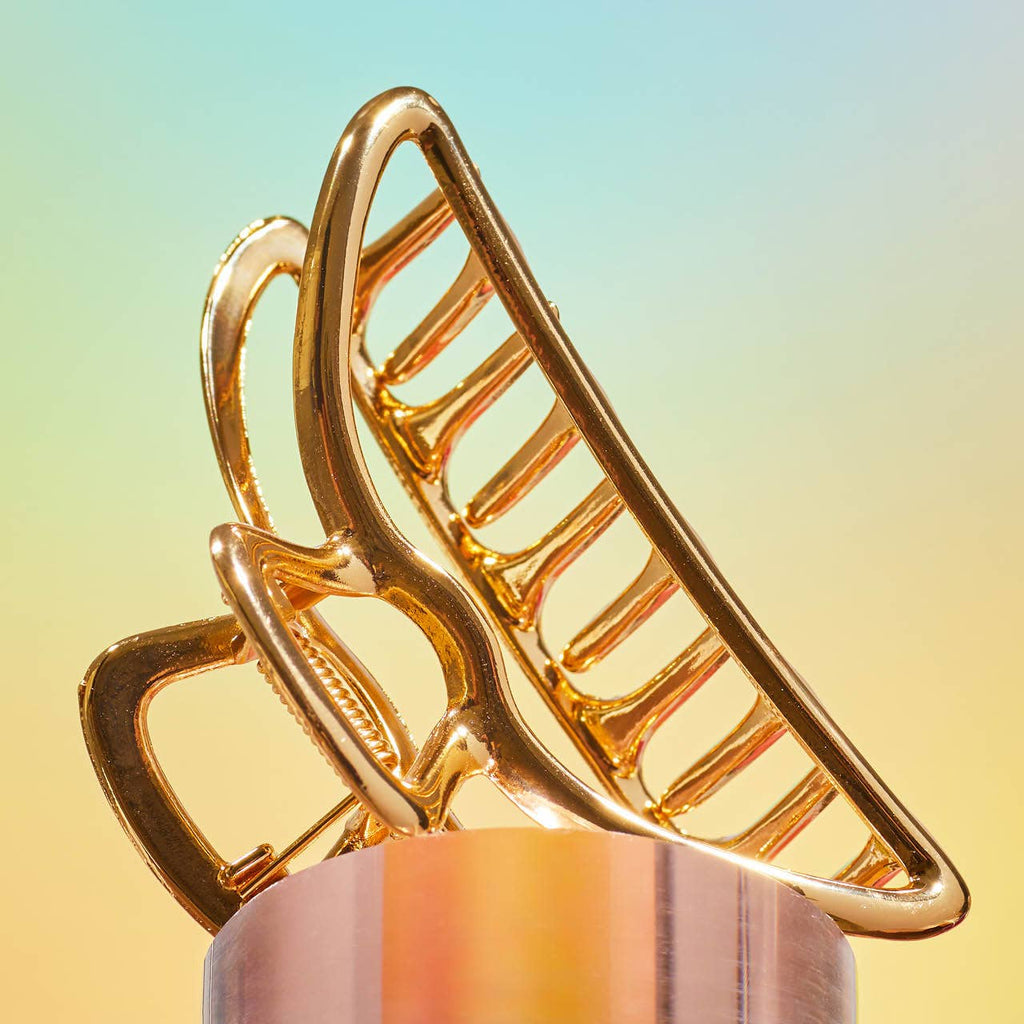 KITSCH~Open Shape Claw Clip - Gold