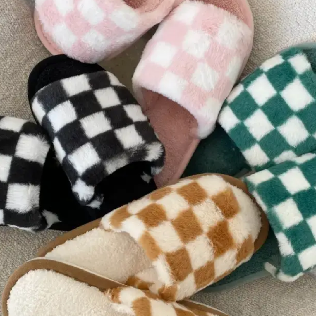 Checkered Slippers