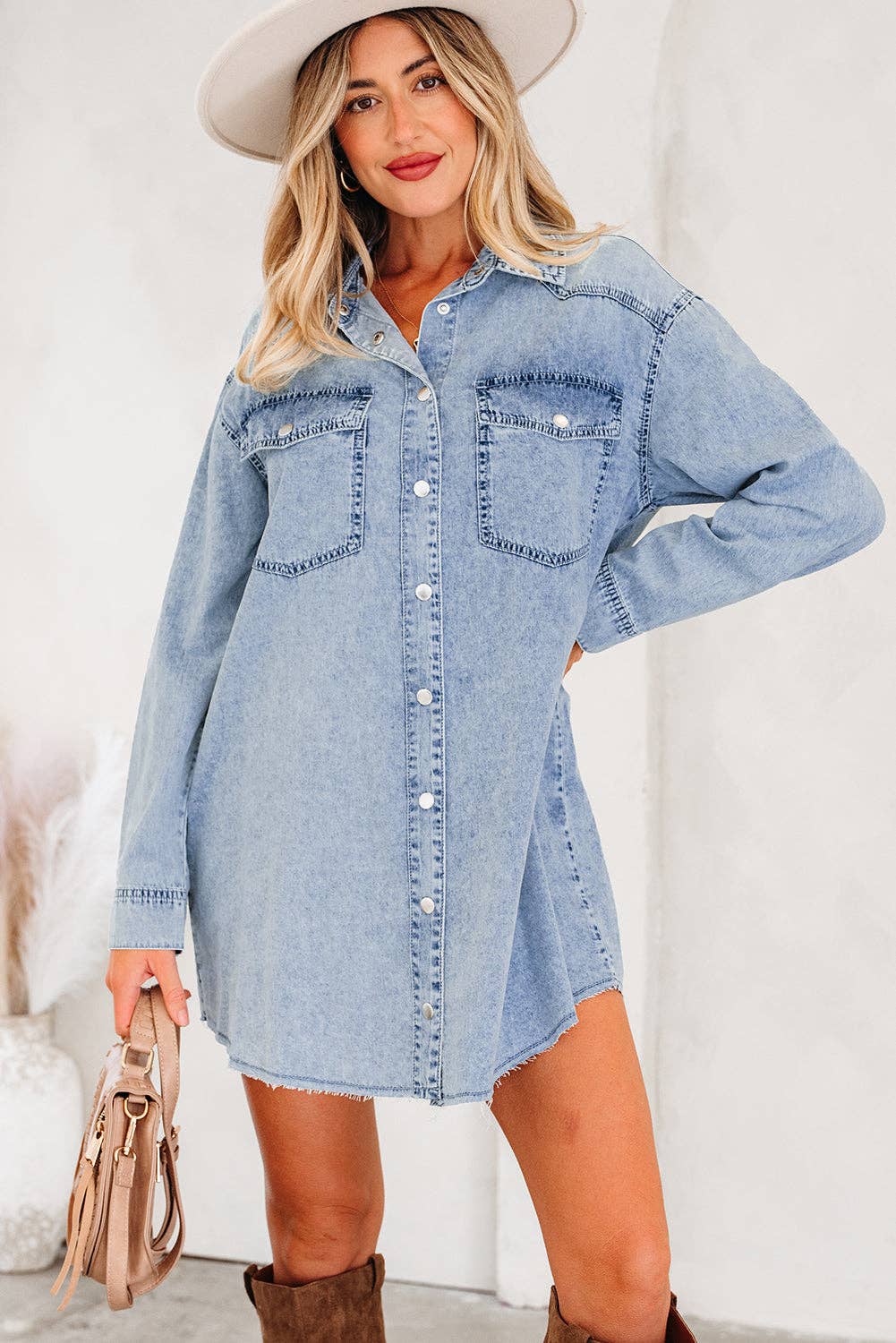 Denim Shirt Dress