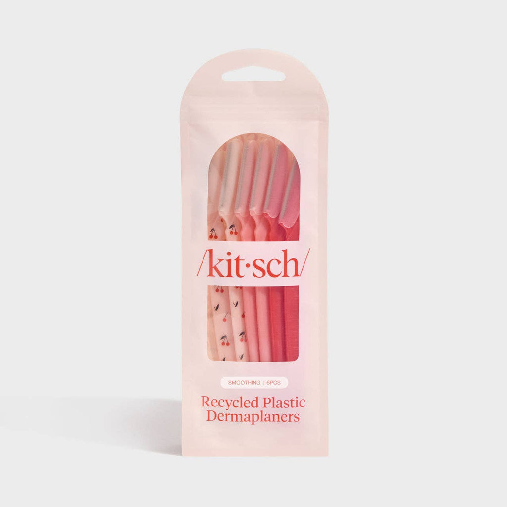 Recycled Plastic Dermaplaners 6pc Set - Cherry Blossom