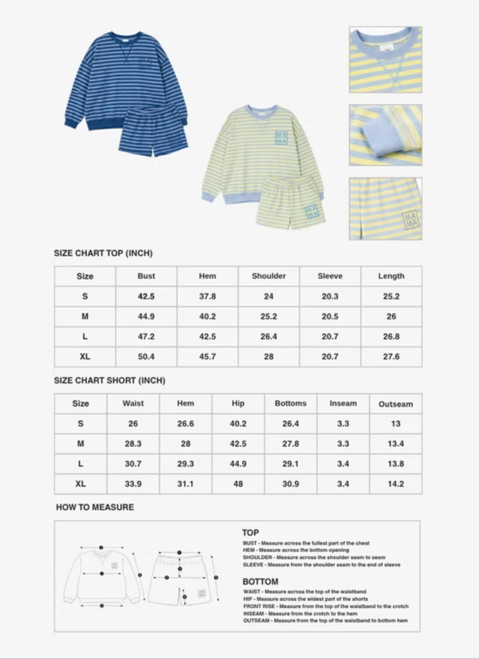 The Mama Label~The Lemonade Stand Shorts