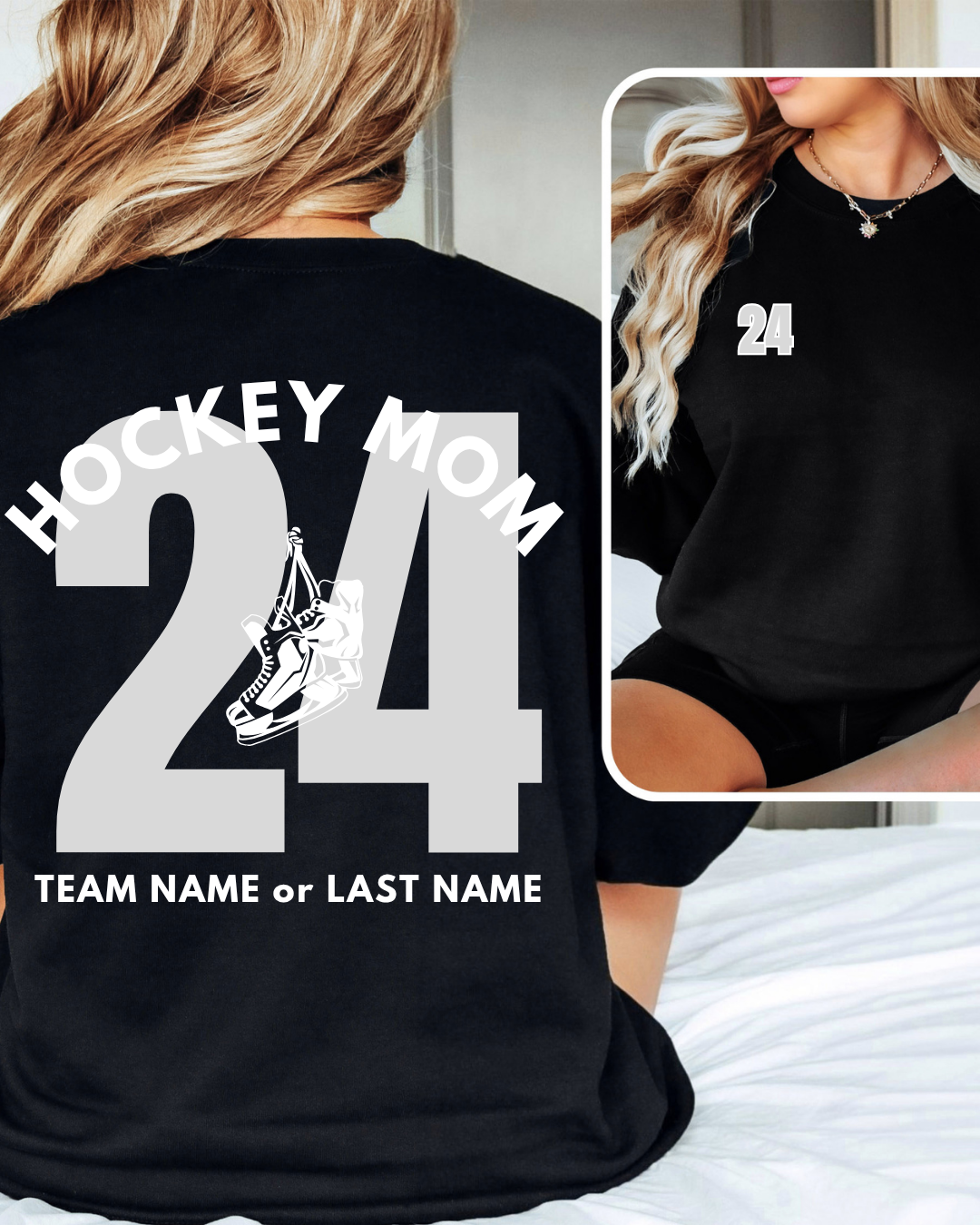 Hockey Mom~Custom Name & Number