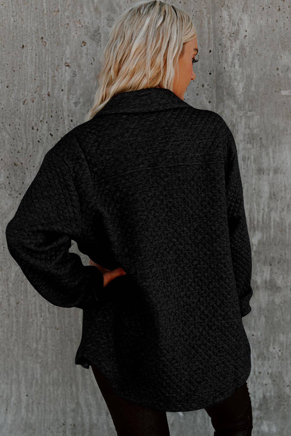Quilted Button Shacket