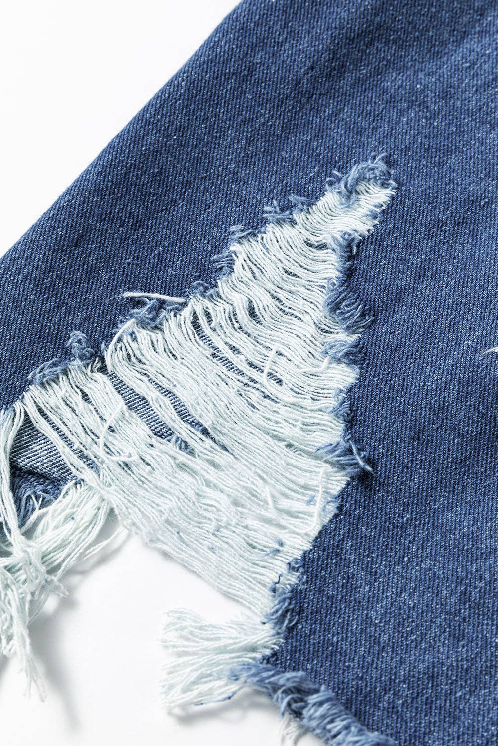 Mineral Wash Distressed Denim Jacket