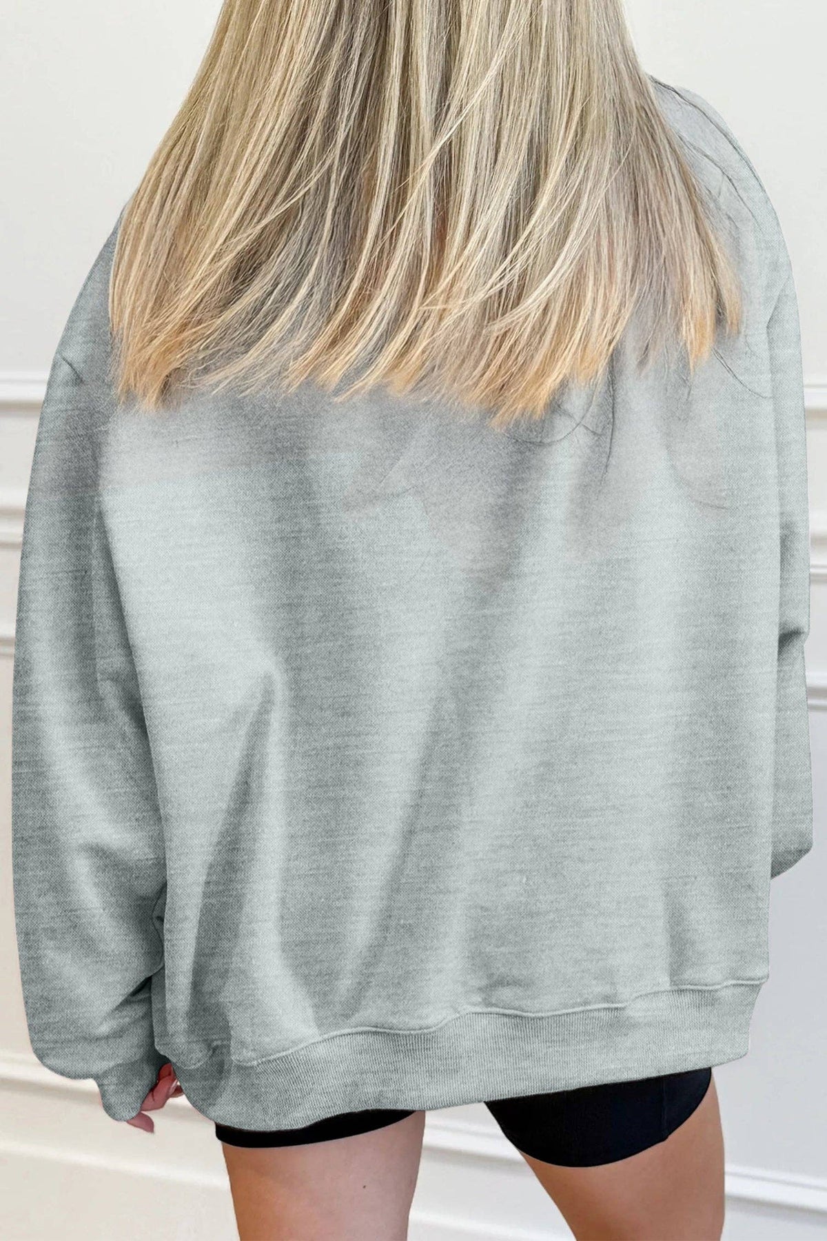 Oversized Mock Neck Sweatshirt