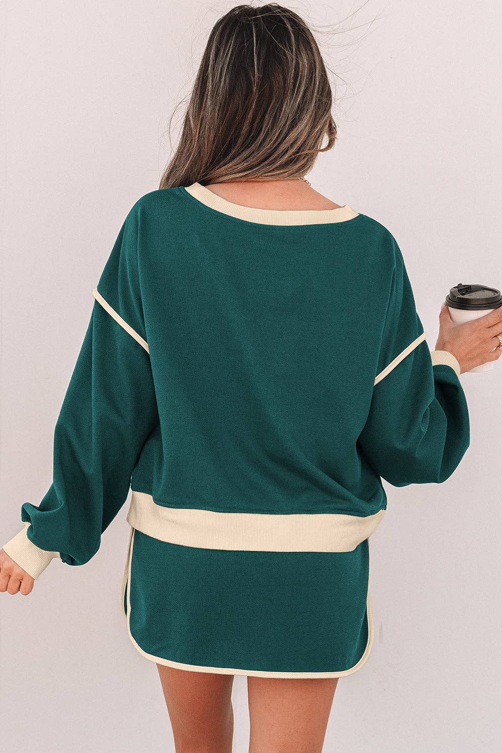 Colorblock Skort Set